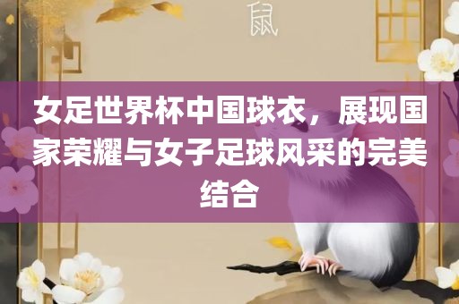 女足世界杯中国球衣，展现国家荣耀与女子足球风采的完美结合