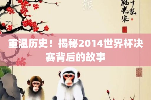 重温历史！揭秘2014世界杯决赛背后的故事