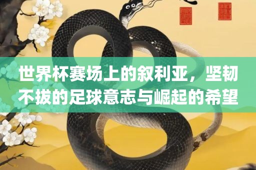 世界杯赛场上的叙利亚，坚韧不拔的足球意志与崛起的希望