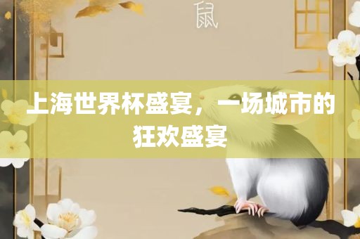 上海世界杯盛宴，一场城市的狂欢盛宴