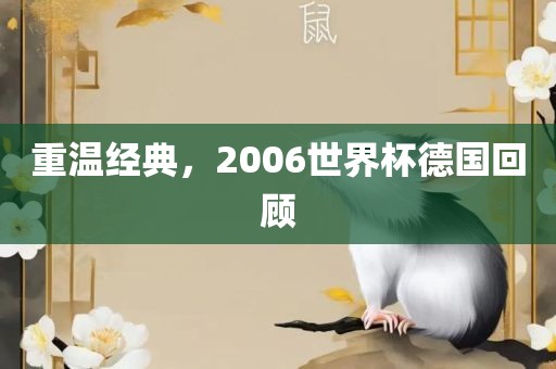 重温经典，2006世界杯德国回顾