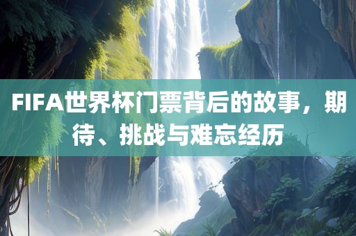 FIFA世界杯门票背后的故事，期待、挑战与难忘经历