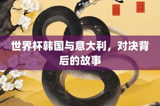 世界杯韩国与意大利，对决背后的故事