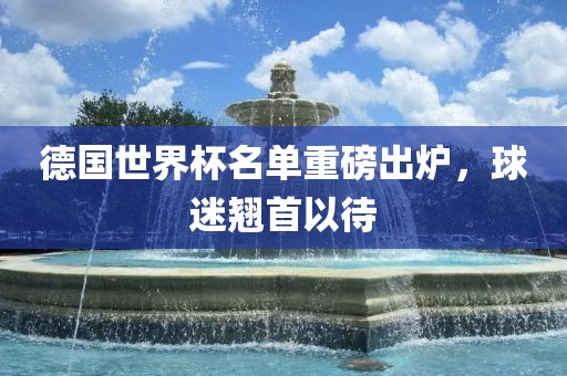 德国世界杯名单重磅出炉，球迷翘首以待