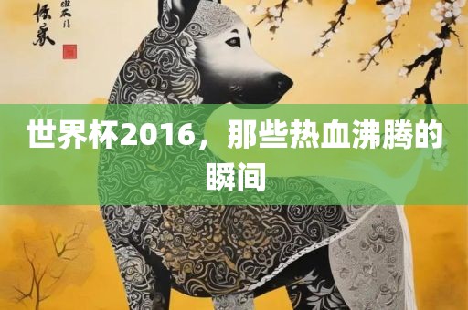 世界杯2016，那些热血沸腾的瞬间