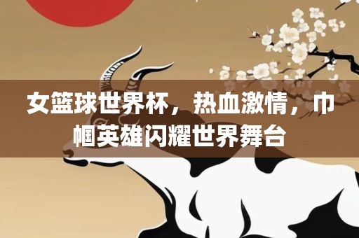 女篮球世界杯，热血激情，巾帼英雄闪耀世界舞台