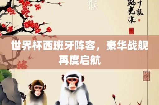 世界杯西班牙阵容，豪华战舰再度启航