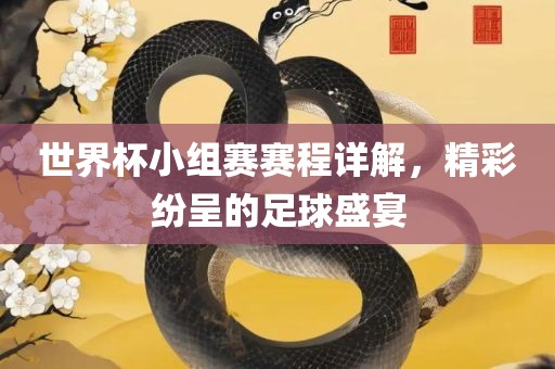 世界杯小组赛赛程详解，精彩纷呈的足球盛宴