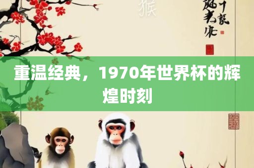 重温经典，1970年世界杯的辉煌时刻