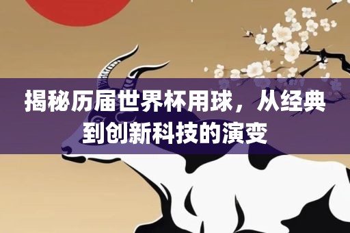 揭秘历届世界杯用球，从经典到创新科技的演变
