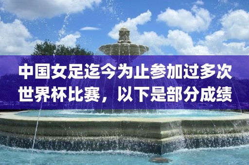 中国女足迄今为止参加过多次世界杯比赛，以下是部分成绩