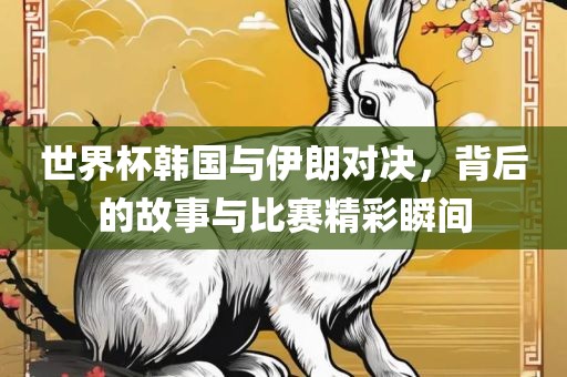 世界杯韩国与伊朗对决，背后的故事与比赛精彩瞬间