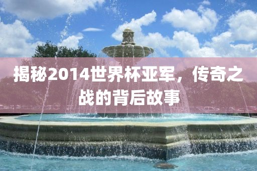 揭秘2014世界杯亚军，传奇之战的背后故事