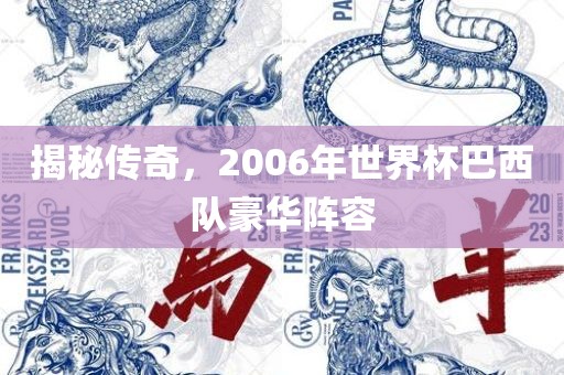 揭秘传奇，2006年世界杯巴西队豪华阵容
