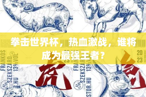 拳击世界杯，热血激战，谁将成为最强王者？