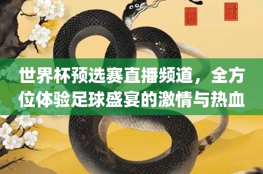世界杯预选赛直播频道，全方位体验足球盛宴的激情与热血