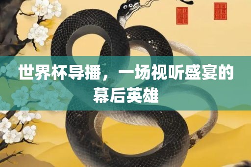 世界杯导播，一场视听盛宴的幕后英雄