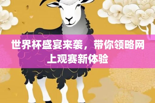 世界杯盛宴来袭，带你领略网上观赛新体验
