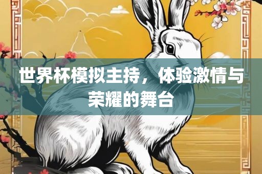 世界杯模拟主持，体验激情与荣耀的舞台