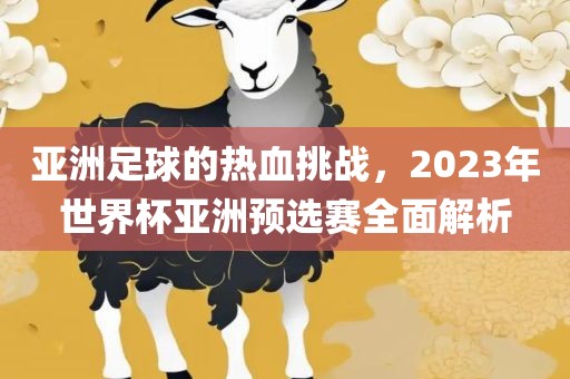 亚洲足球的热血挑战，2023年世界杯亚洲预选赛全面解析