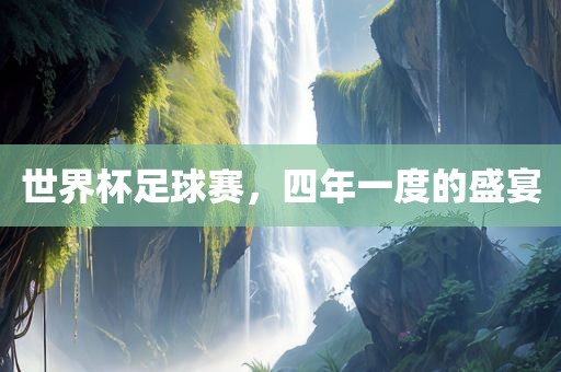 世界杯足球赛，四年一度的盛宴