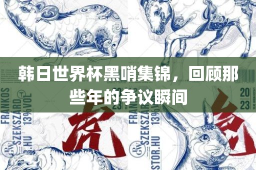 韩日世界杯黑哨集锦，回顾那些年的争议瞬间