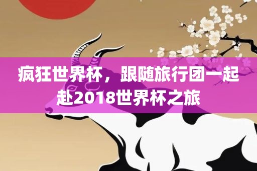 疯狂世界杯，跟随旅行团一起赴2018世界杯之旅