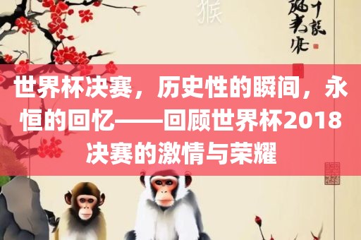 世界杯决赛，历史性的瞬间，永恒的回忆——回顾世界杯2018决赛的激情与荣耀