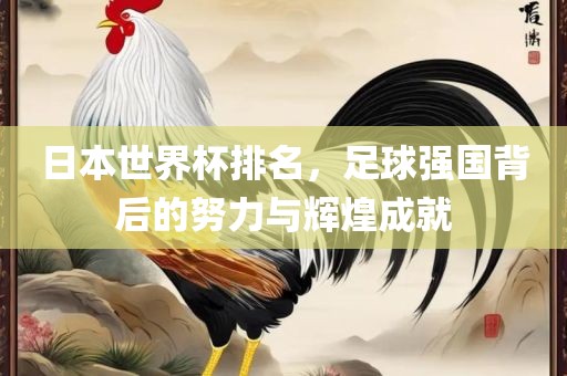 日本世界杯排名，足球强国背后的努力与辉煌成就