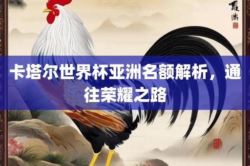 卡塔尔世界杯亚洲名额解析，通往荣耀之路